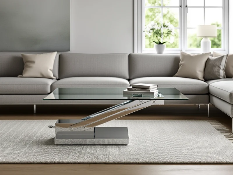 Table basse relevable en verre - Bea