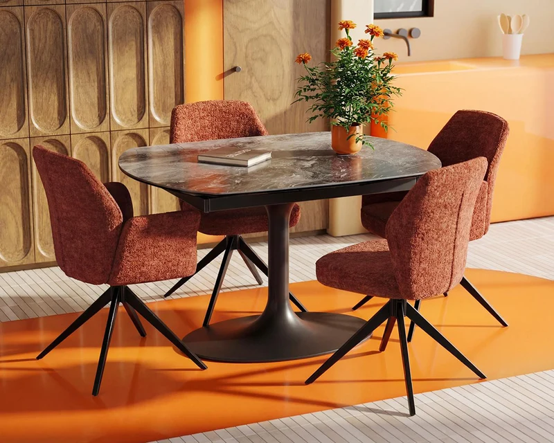 Table extensible céramique rotative - Corcovado Akante