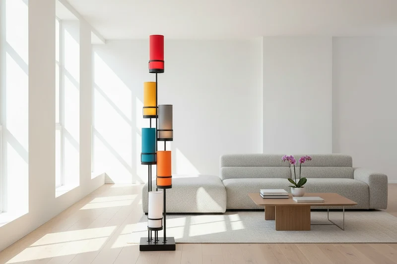 Lampadaire de salon moderne multicolor - Sixt
