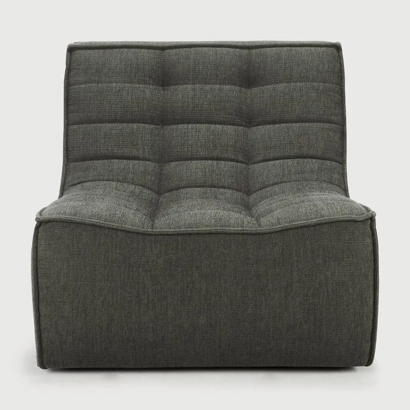 Ethnicraft Canapé Modulaire N701 - Tissu Éco (1 Place)