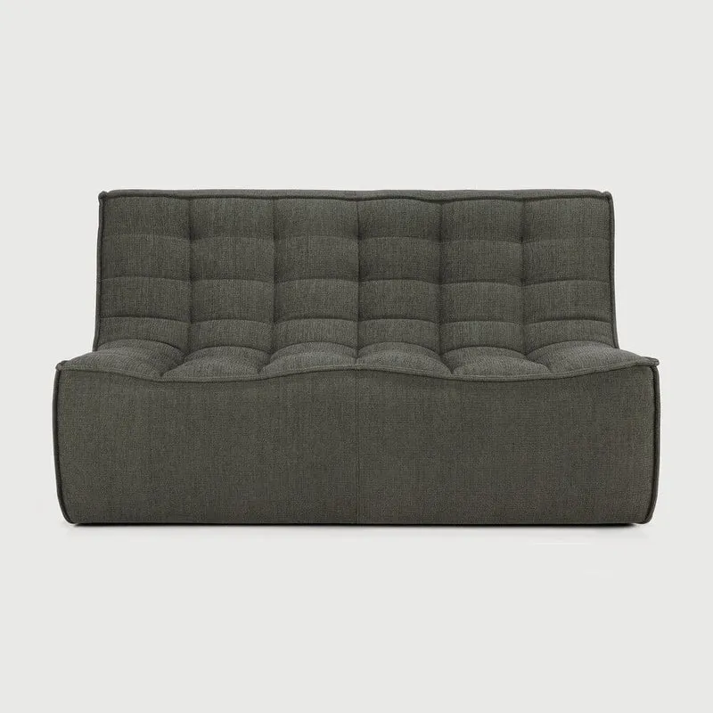 Ethnicraft Canapé Modulaire N701 - Tissu Éco (2 Places)