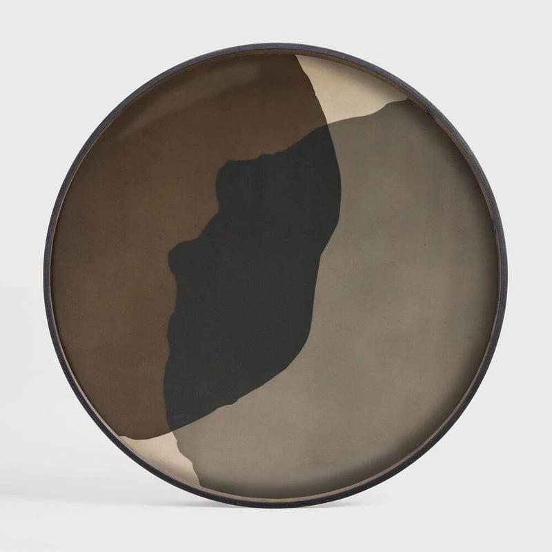 Ethnicraft Plateau en Verre Combined Dots - Rond Grand Ø 92cm