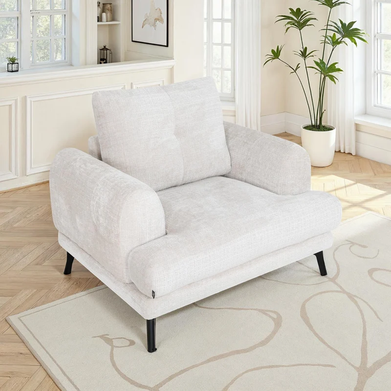 Canapé / fauteuil en tissu anti tache, H89CM - FUJI