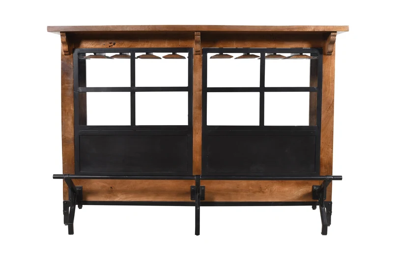 Buffet Meuble Bar mange debout en bois de manguier - LIMA