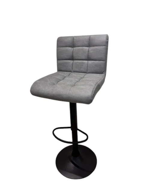 Chaise haute Tabouret bar dossier pivotant à suspension tissu anti tâches - YEIMY