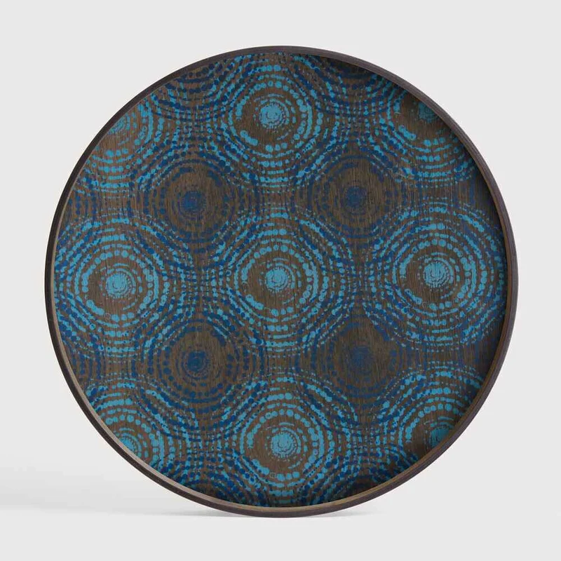 Ethnicraft Plateau en Bois Beads - Rond Ø 61 cm