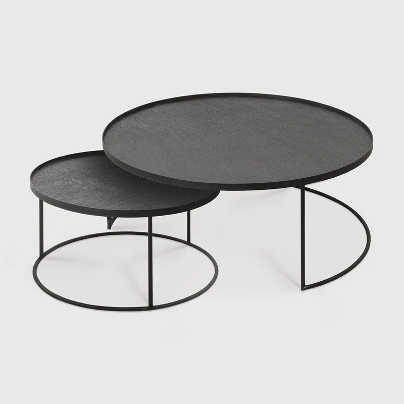 Ethnicraft Table Basse Tray – Rond (M/L)