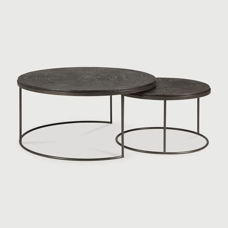 Ethnicraft Table Basse Gigognes – Slice Umber