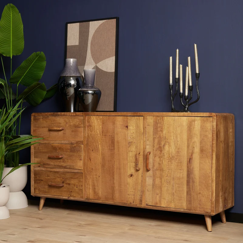 Buffet en bois de manguier, H90cm - MAYA