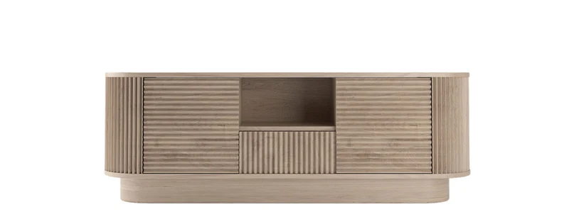 Meuble TV en bois de manguier, H55CM - ZOE