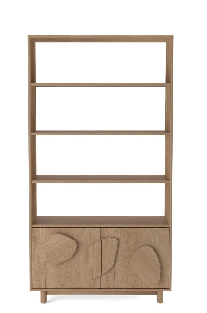 Vaisselier en bois de manguier, 90x40xH180CM - RUBY