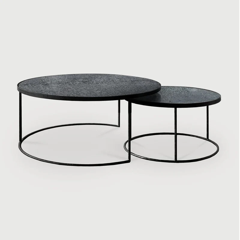 Ethnicraft Table Basse Gigognes – Charcoal