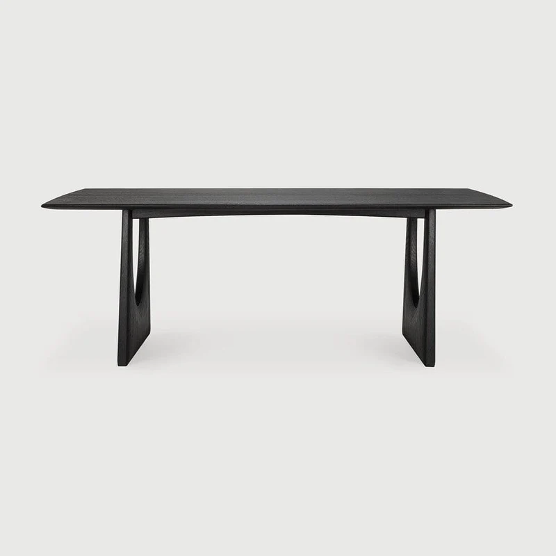 Ethnicraft Table à manger - Geometric chêne noir