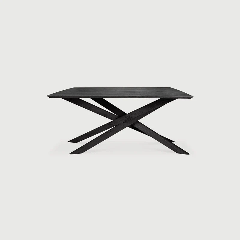 Table rectangulaire Ethnicraft - Mikado chêne noir