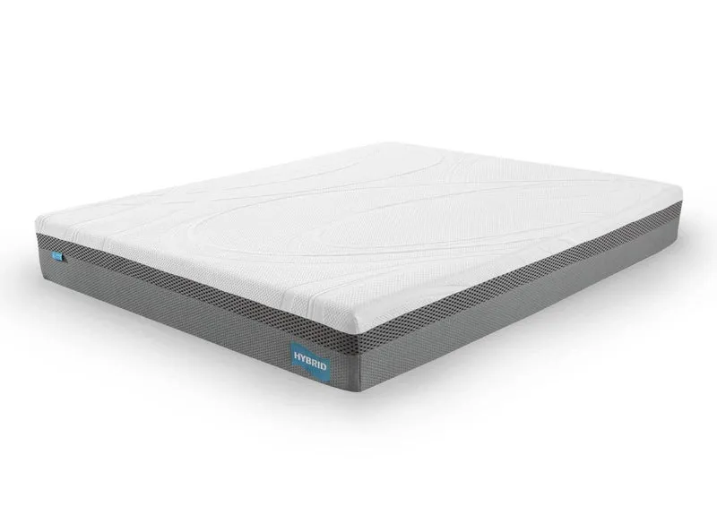 Matelas HYBRID 140 x 190 cm ressorts ensachés et mémoire de forme épaisseur 26 cm