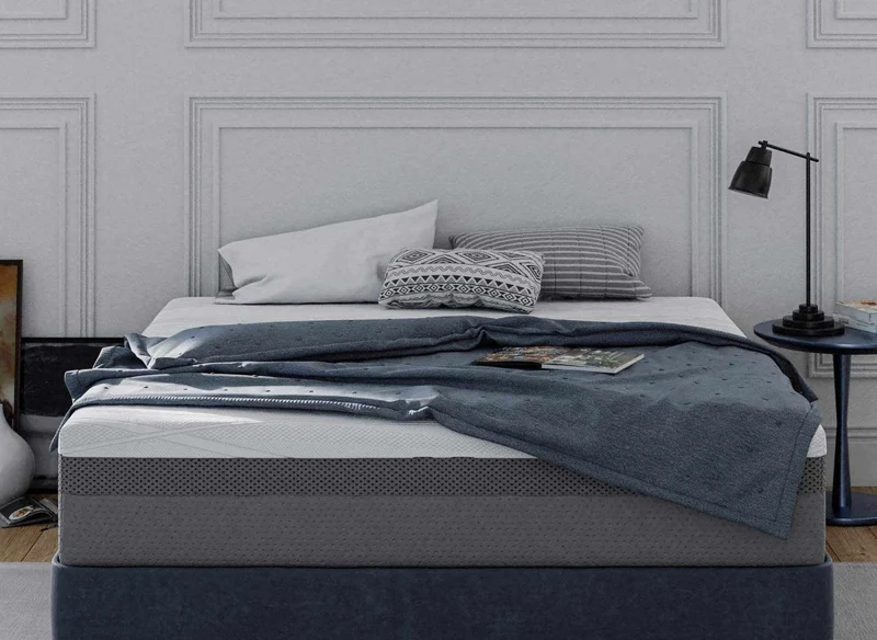 Matelas HYBRID 180 x 200 cm ressorts ensachés et mémoire de forme épaisseur 26 cm