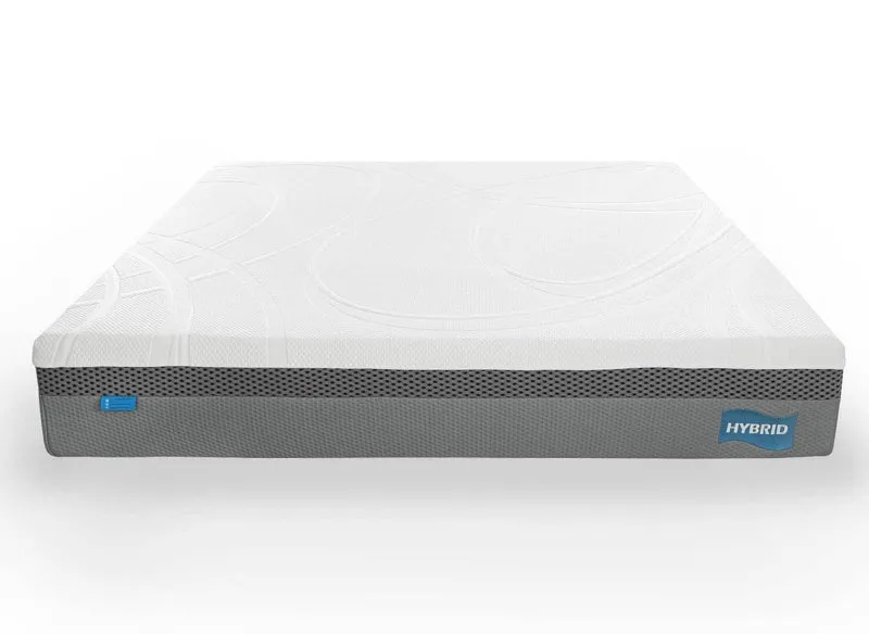 Matelas HYBRID 180 x 200 cm ressorts ensachés et mémoire de forme épaisseur 26 cm