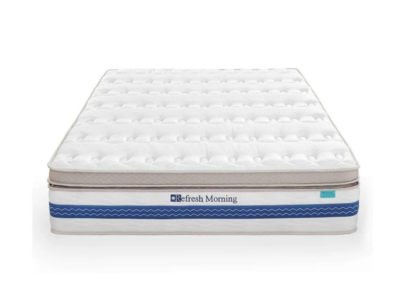 Matelas hybride REFRESH 140 x 190 cm ressorts ensachés et mémoire de forme épaisseur 32 cm