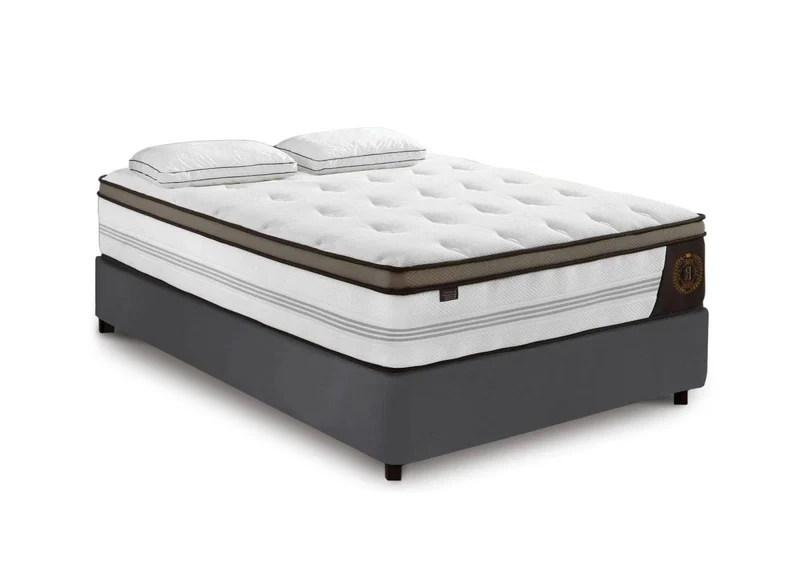 Matelas hybride ROYAL LUX 140 x 190 cm ressorts ensachés et mémoire de forme épaisseur 31 cm