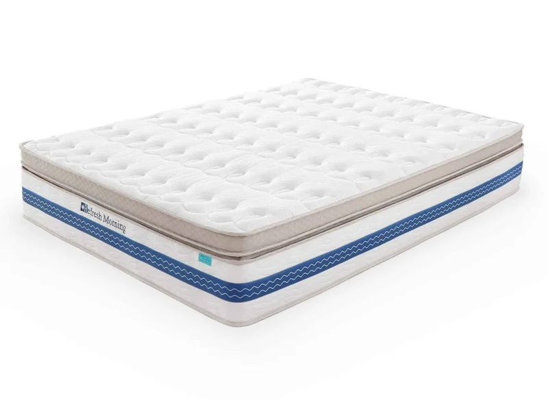 Matelas hybride REFRESH 180 x 200 cm ressorts ensachés et mémoire de forme épaisseur 32 cm