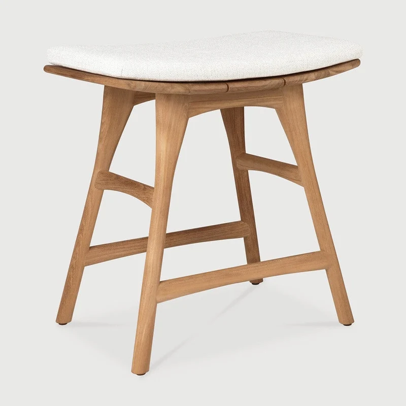 Ethnicraft - Tabouret Osso Extérieur (avec Coussin)