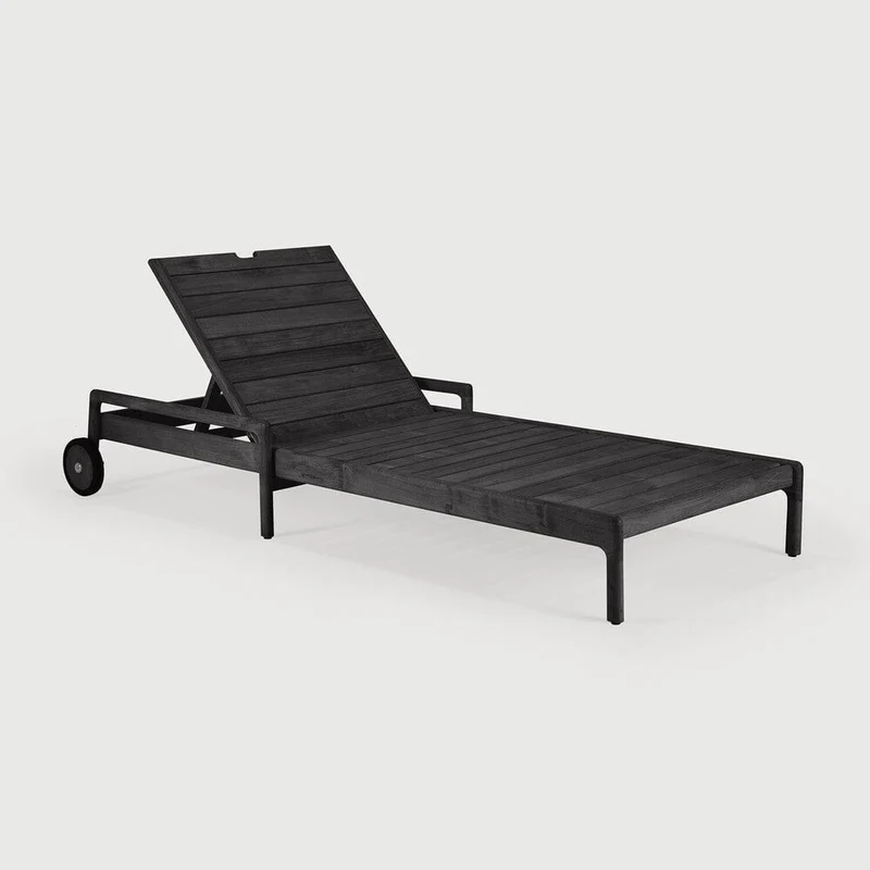 Chaise longue d'extérieur Jack (Teck Noir)