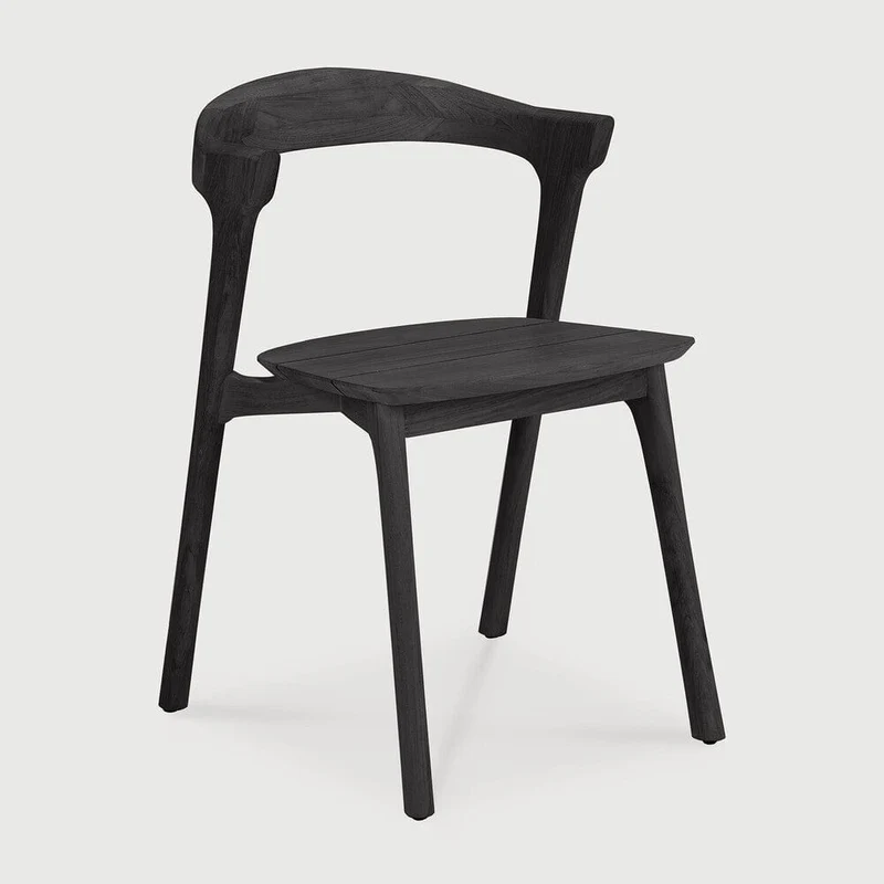 Chaise de Jardin Bok en teck noir