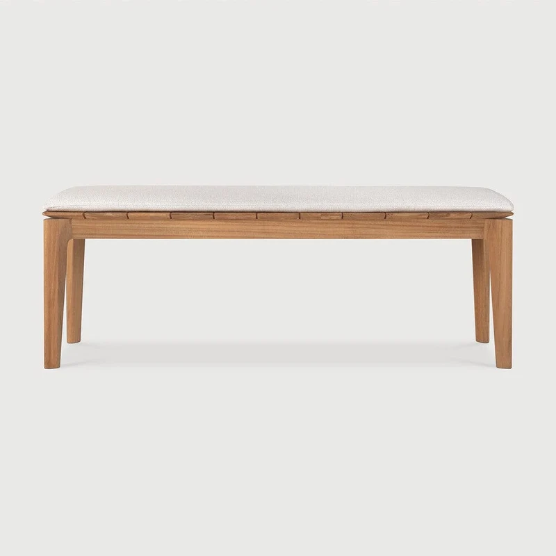 Banc d'extérieur Bok blanc cassé avec Coussin