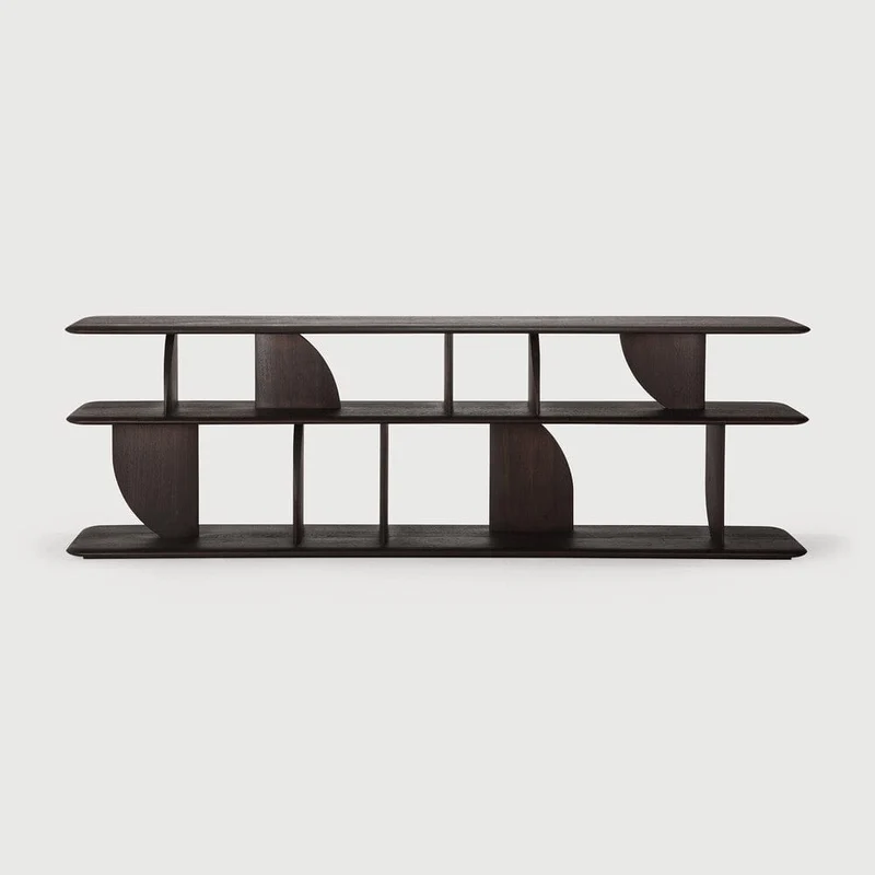 Console de canapé Geometric (Brun Teck Foncé)