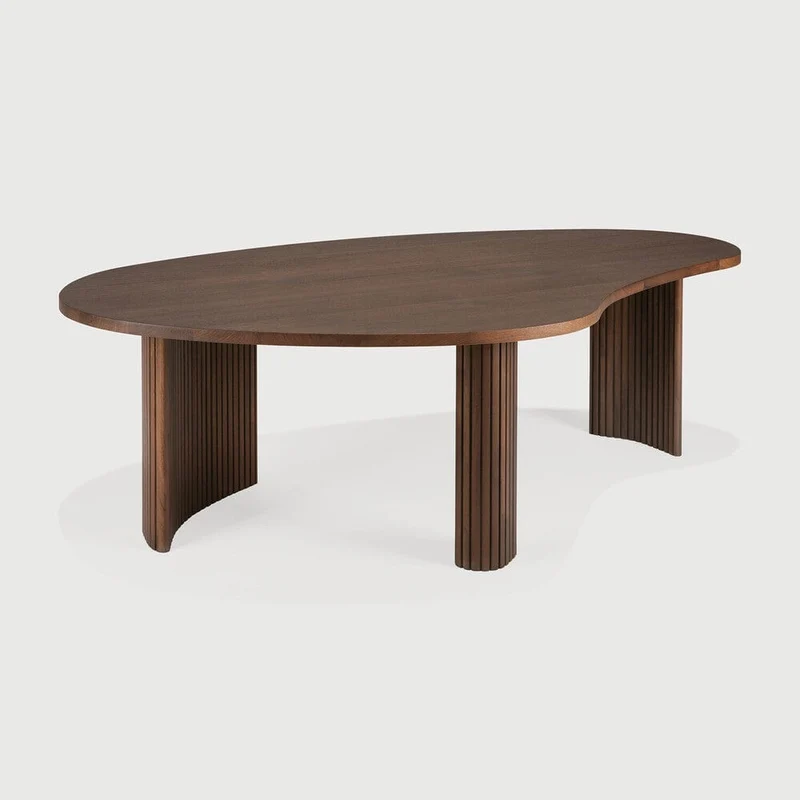 Table basse Boomerang (Teck Brun)