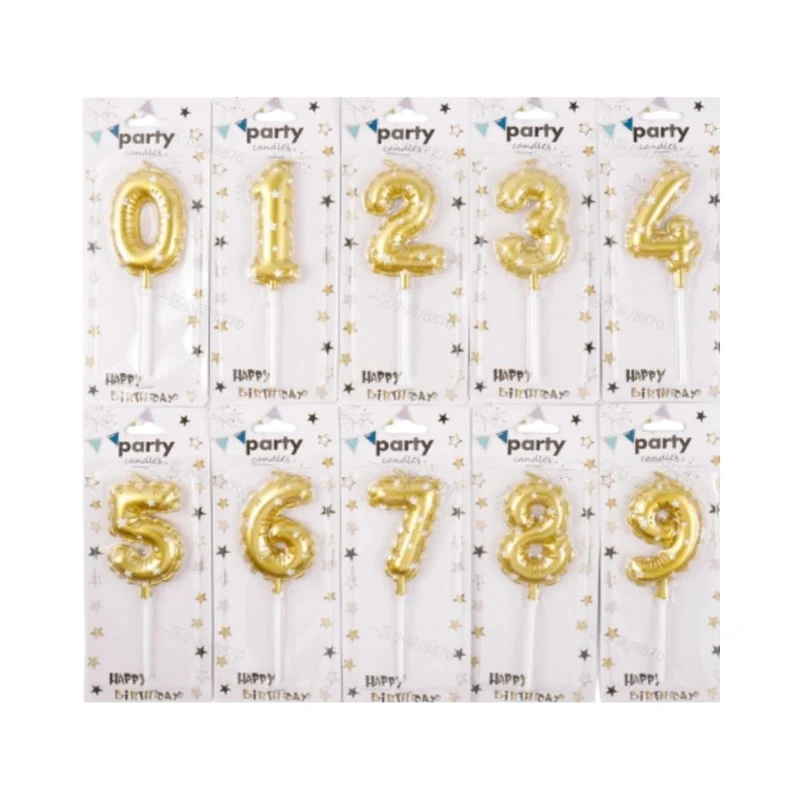 Bougies de fête, 0-9