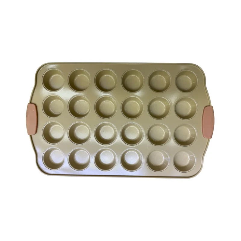 Plat à gâteau doré
