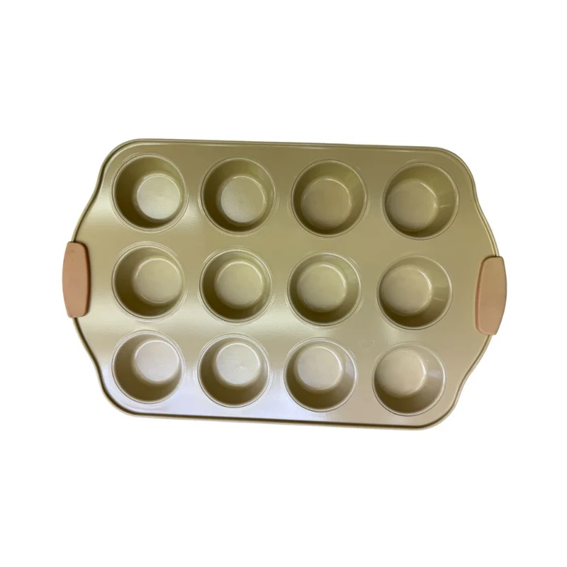 Plat à gâteau doré