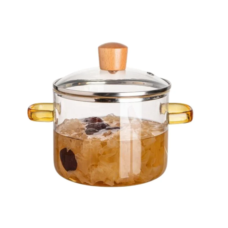Cocotte en verre transparent, 1500ML