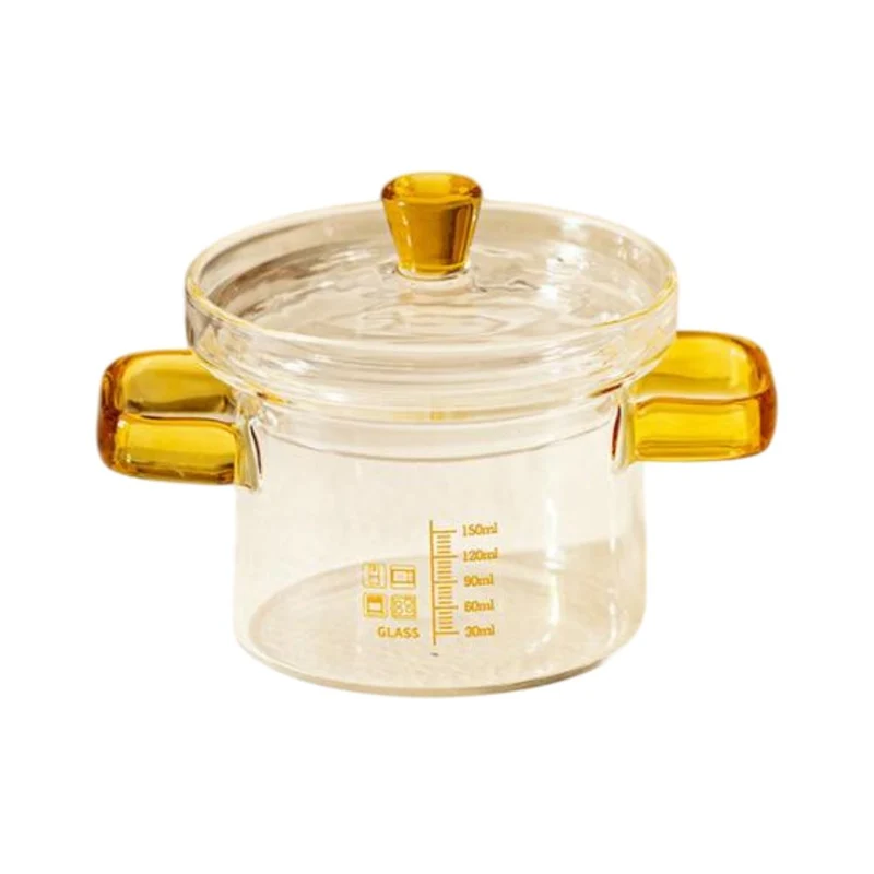 Cocotte en verre transparent, 450ML