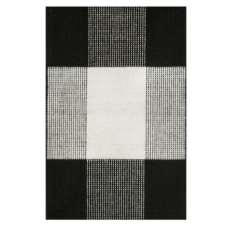Tapis Linie Design - Bologne (Noir et Blanc)