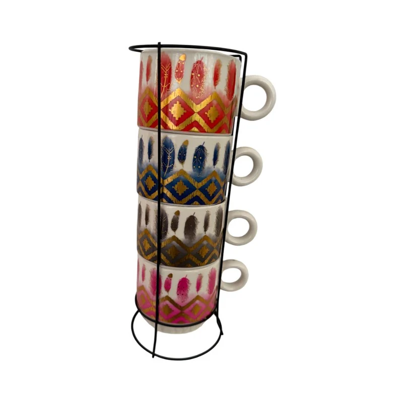 Ensemble de tasses en céramique, 4 pièces
