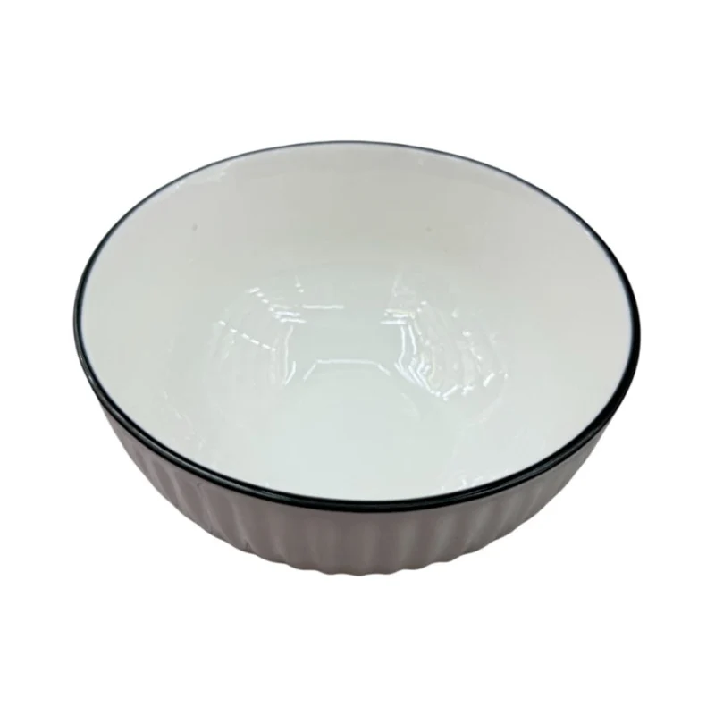 Assiette creuse en céramique, D7 pouces