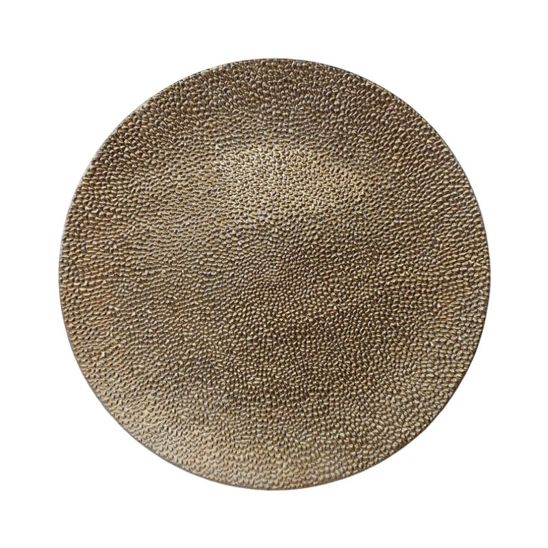 Sous plat à motif doré, D33CM