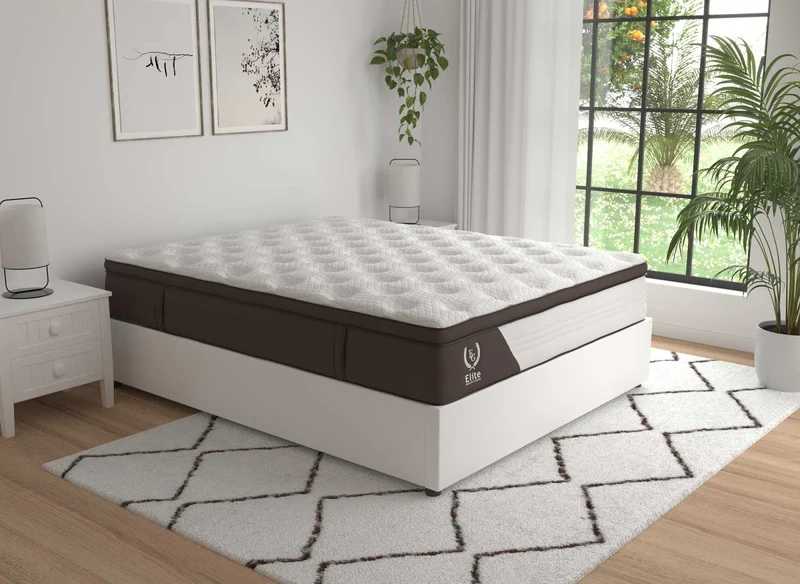 Matelas hybride mousse et ressorts ensachés 140 x 190 cm épaisseur 30 cm MANOA