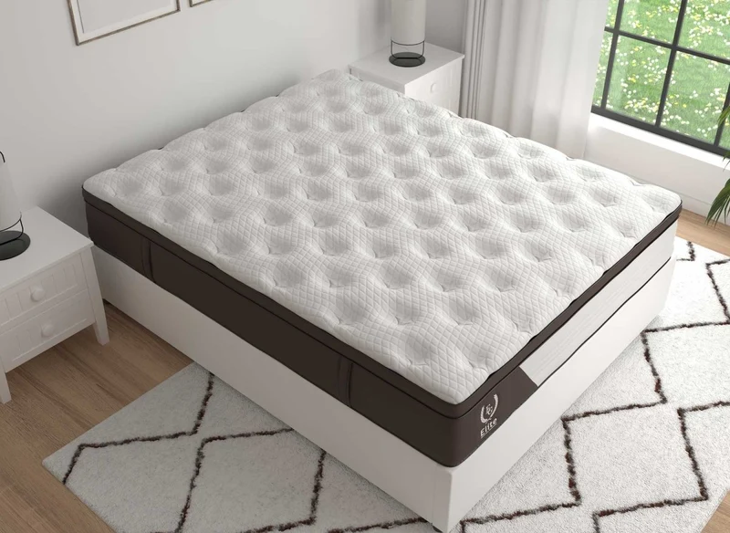 Matelas hybride mousse et ressorts ensachés 140 x 190 cm épaisseur 30 cm MANOA