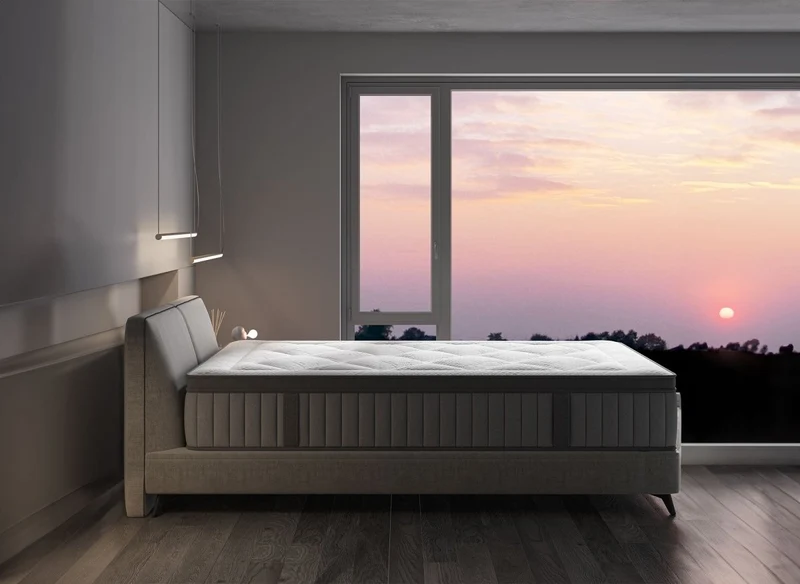 Matelas hybride ressorts ensachés 180 x 200 cm épaisseur 30 cm ASTRO