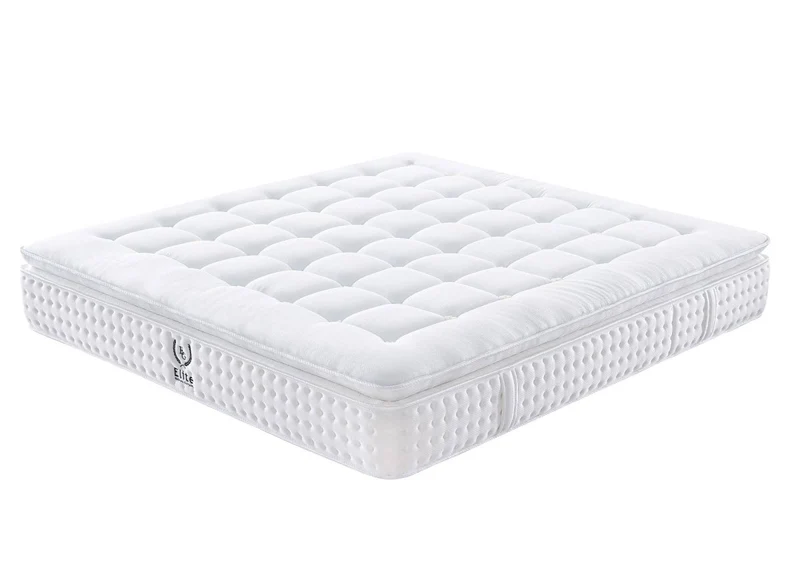 Matelas hybride mousse mémoire en gel et ressorts ensachés 140 x 190 cm épaisseur 31 cm SERENA