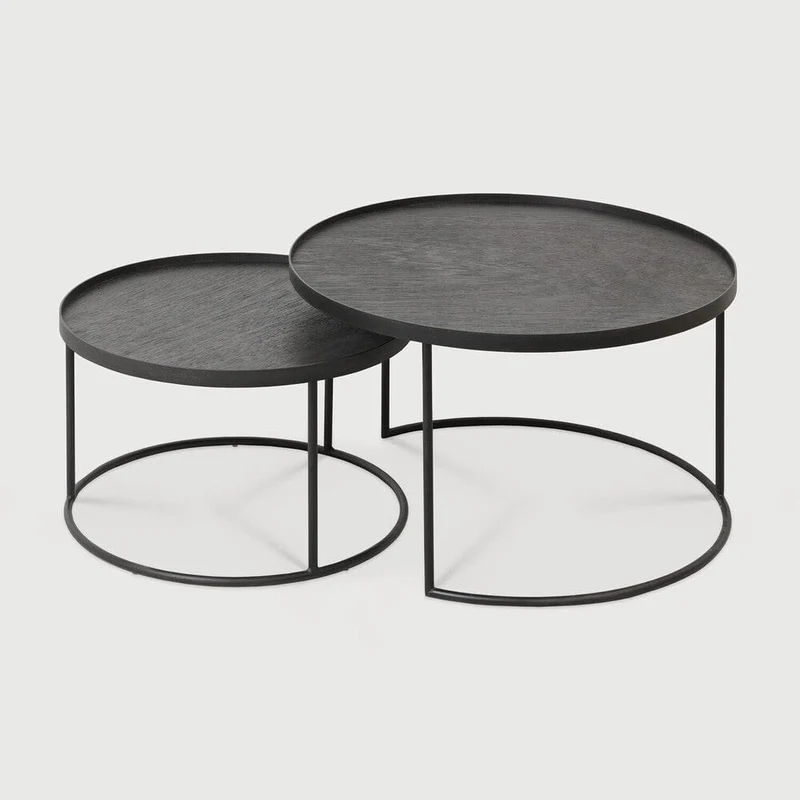Ethnicraft Table Basse Tray – Rond (S/M)