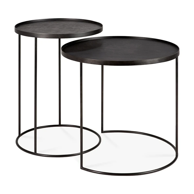 Ethnicraft Table d'Appoint Tray – Rond