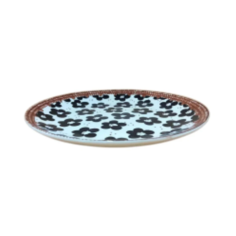 Assiette plate en céramique, D7,5 pouces