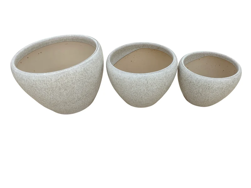 Set de 3 vases en céramique