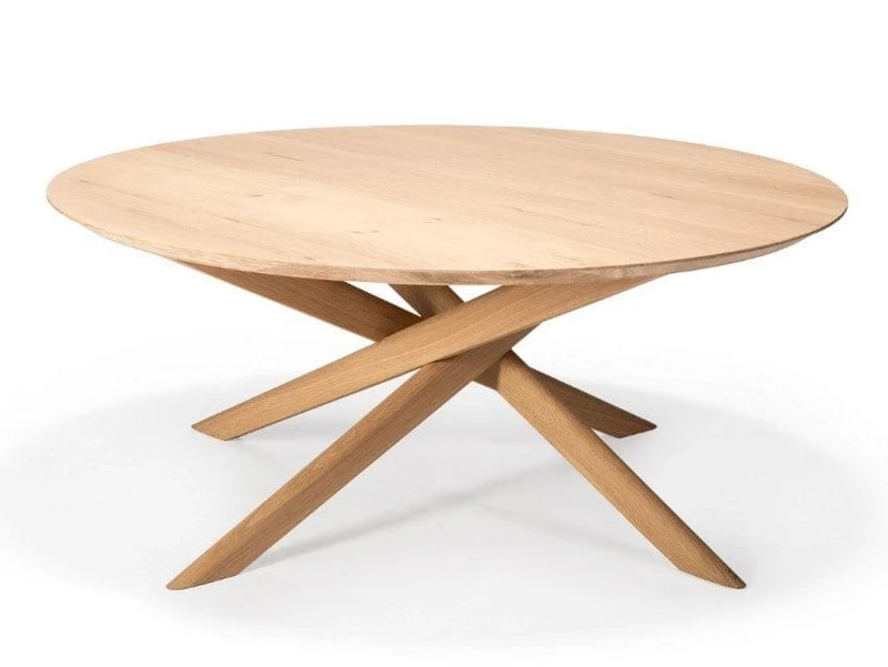 Table basse Ethnicraft - Mikado chêne (Ronde)