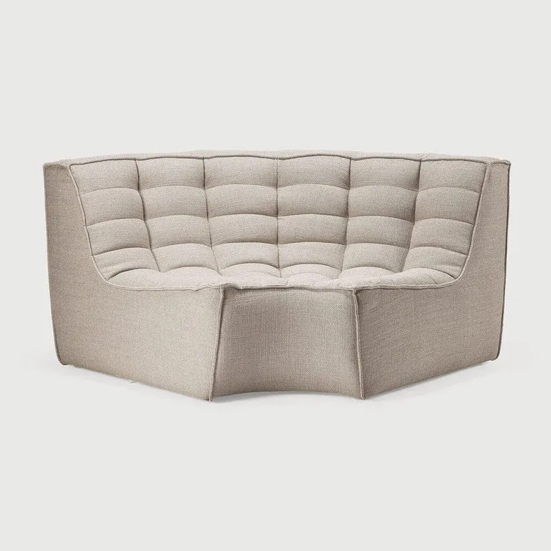 Ethnicraft Canapé Modulaire N701 (Angle Arrondi 90°)