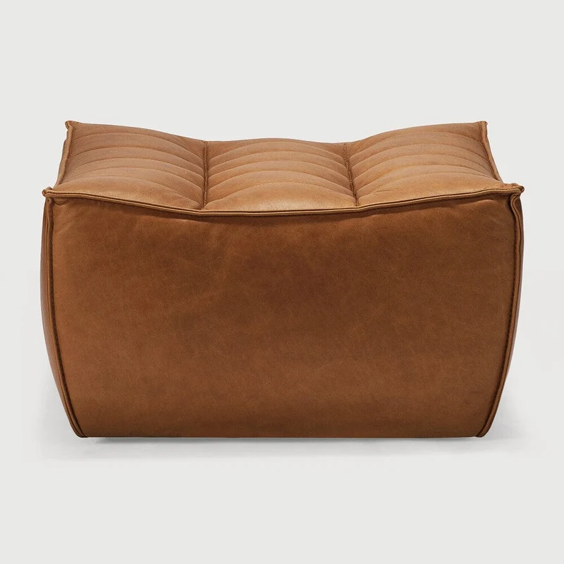 Ethnicraft N701 Pouf - Cuire